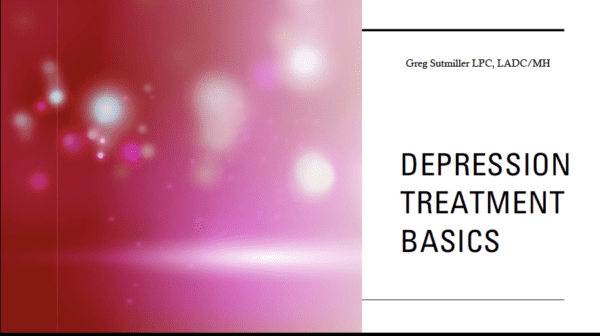 Depression Treatment Basics